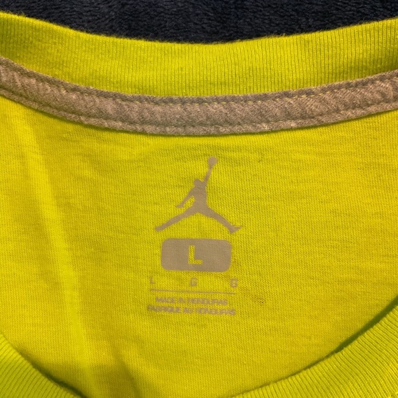 Jordan Lime Green Short Sleeve Tee - Picture 3 of 3